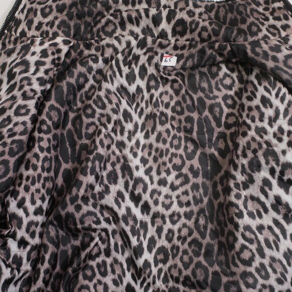 Womens Shag Boutique Black Faux Fur Jacket W/Leopard Lining L - Picture 8 of 9